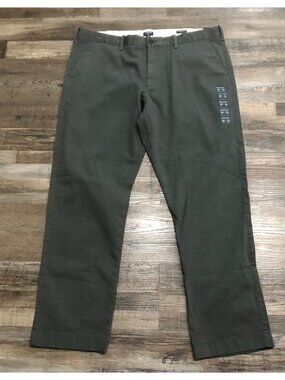 J.Crew Mens 40x32 Gray Straight Fit Casual Chino Pants New with $80 Tags